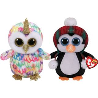 👉 Knuffel Ty - Beanie Boo's Enchanted Owl & Christmas Cheer Penguin 8720679611728