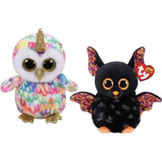 👉 Knuffel Ty - Beanie Boo's Enchanted Owl & Halloween Bat 8720679611810