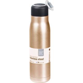 👉 Thermosfles RVS goud / Isoleerfles Voor Onderweg 550 Ml - Thermosflessen 8720576566220