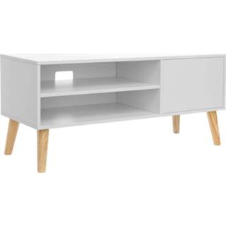 👉 Wit Nancy's Ashburn Tv Meubel - Kast 110 X 40 49,5 Cm 6013828564580