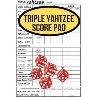 👉 Engels Triple Yahtzee Score Pad 9781672087872
