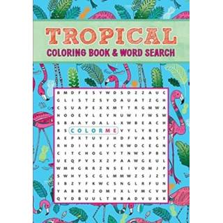 Engels Tropical Coloring Book & Word Search 9781684123964