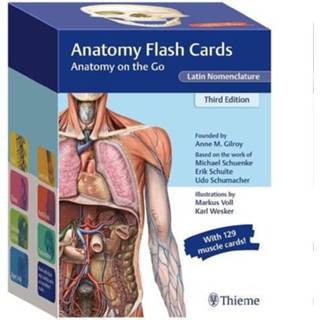 👉 Compact Flash geheugen engels Anatomy Cards, Latin Nomenclature 9781684202225