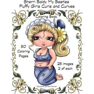 👉 Engels meisjes Sherri Baldy My Besties Fluffy Girls Curls and Curves Coloring Book 9781689369947