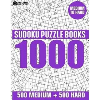 👉 Medium engels 1000 Sudoku Puzzles 500 & Hard: to Hard Puzzle Book for Adults with Answers 9781689755566