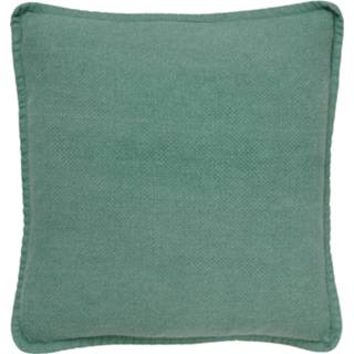 👉 Kussenhoes donkergroen katoen Dutch Decor Bowie - Van 45x45 Cm Sagebrush Green 8714165641412