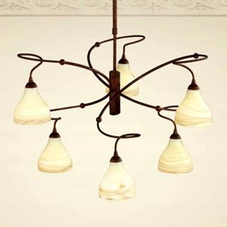 👉 Hanglamp bruin bruine Mattia, 6-lichts