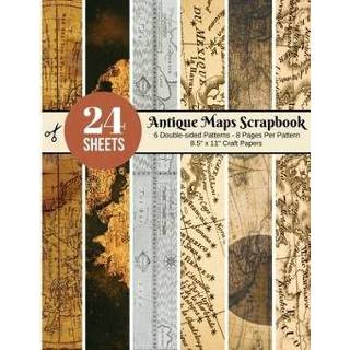 👉 Kladblok engels Vintage Maps Scrapbook Paper - 24 Double-sided Craft Patterns: Travel Map Sheets for Papercrafts, Album Cards, Decorative Papers, Back 9781703372694