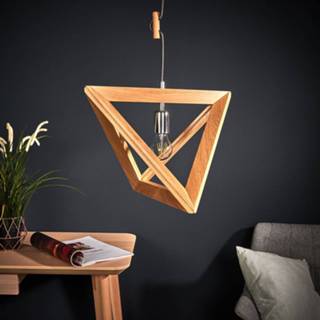 👉 Houten eik pendellamp Trigonon