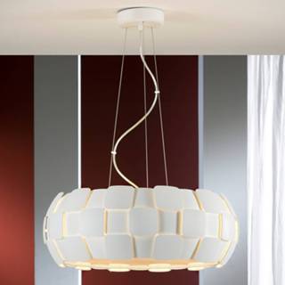 👉 Hanglamp witte wit Moderne Quios