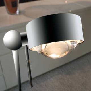 👉 Vloerlamp helder chroom Flexibele PUK FLOOR, mat