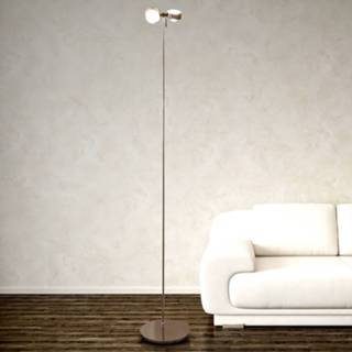 👉 Vloerlamp chroom helder Flexibele PUK FLOOR mat 2-lamps