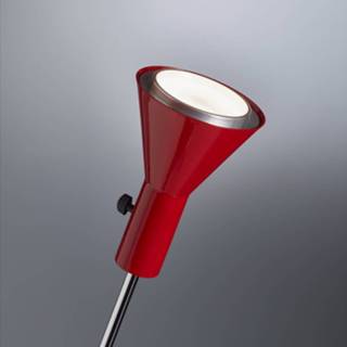 👉 Vloer lamp rood chroom Dimbare led vloerlamp Gru in