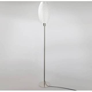 👉 Zijdewit Design-vloerlamp Flora, 3D-print