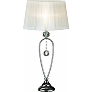 👉 Tafellamp chroom wit Elegante briljante Christinehof,