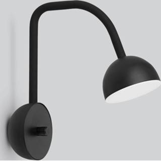 👉 Wand lamp zwart morten warmwit northern staal Blush - LED wandlamp met stekker