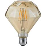 👉 Wit aluminium Led Lamp - Filament Trion Dimano E27 Fitting 4w Warm 2700k Amber 6013922174159