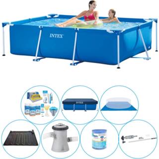 👉 Zwembad Intex Frame Pool Rechthoekig 220x150x60 Cm - Alles In 1 Set 8720574940114
