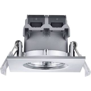 👉 Vierkante LED inbouw spot Trio Leuchten chroom a+ inbouwspot Zagros IP65, chroomkl
