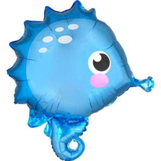 👉 Folie blauw Amscan Ballon Junior Shape Seahorse 45 Cm 26635412018