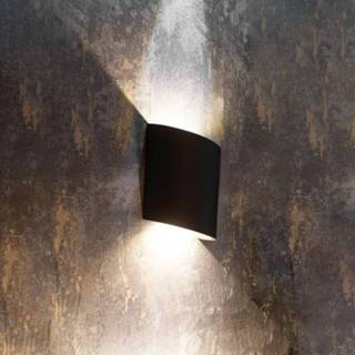 👉 Buiten wandlamp aluminium warmwit donkergrijs a+ grijs LED Sochi in