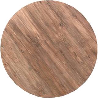 👉 Eettafel teakhout Livingfurn Eetkamertafel Blad Dk Round 130 Cm 7439612471435