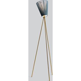 👉 Vloer lamp staal goud Ove Rogne a++ groen Northern Oslo Wood vloerlamp goud/groen