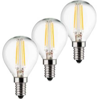 👉 A++ warmwit LED druppellamp E14 4W 2.700K filament 3per set