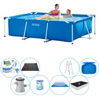 👉 Zwembad Intex Frame Pool Rechthoekig 220x150x60 Cm - Deluxe Pakket 8720574940176