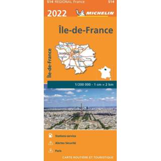 👉 Wegenkaart unisex Michelin Regional 514 Île-de-France 2022 9782067254404