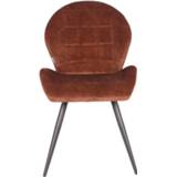 👉 Eetkamer stoel velours Label51 Eetkamerstoel Sil - Rust 8720195420804
