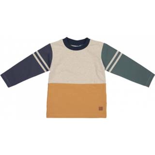 👉 Longsleeve 116 uniseks zwart beige Hust&Claire - Kid's Alex maat 116, beige/zwart 5711135312009