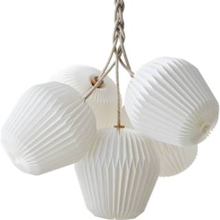 👉 Boeket Sinja Svarrer Damkjr wit a++ kunststof LE KLINT The Bouquet hanglamp 5-lamps Ø55cm