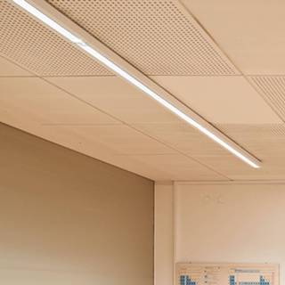 👉 Plafond lamp a++ universeel wit verkeerswit staal LED plafondlamp procube-CUAWF/1500-1 Fresnel