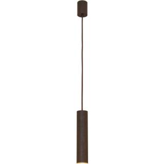 👉 Hang lamp IJzer a++ bruin bruin-zwart zwart Menzel Solo Pipe hanglamp,