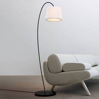 👉 Vloerlamp a+ wit warmwit Harrit-Srensen + Samson zwart kunststof LE KLINT Snowdrop vloerlamp, kunststofkap