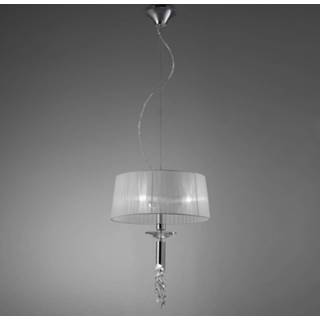 👉 Hang lamp metaal a++ chroom Jos Ignacio Ballester Hanglamp Lilja Ø 46 cm