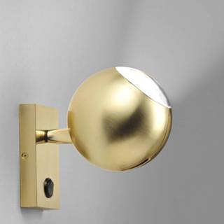 👉 Wand lamp aluminium goud Jordi Jan warmwit Milan Bo-La wandlamp, hoekige houder,