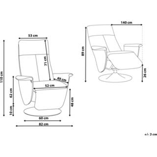 👉 Fauteuil kunstleer wit PRIME 4260624113517