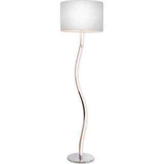 👉 Vloer lamp metaal a++ chroom Spiraal vloerlamp Maren met LEDs