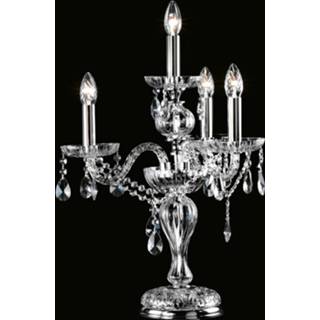👉 Tafel lamp kristalglas kristal a++ chroom Tafellamp Oldies But Goldies 4-lamps
