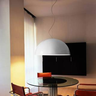 👉 Hang lamp wit e senioren PMMA Oluce Sonora - opaalwitte hanglamp