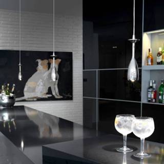 👉 Hanglamp chroom warmwit f a+ metaal Chroomglanzende LED Brindis