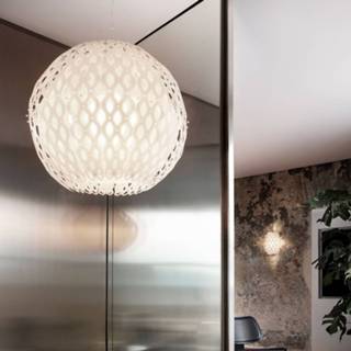 👉 Hang lamp polymeer wit a++ Slamp Charlotte Globe hanglamp in