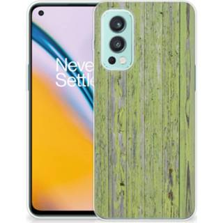👉 Bumper hoesje donkergroen OnePlus Nord 2 5G Green Wood 8720632496775