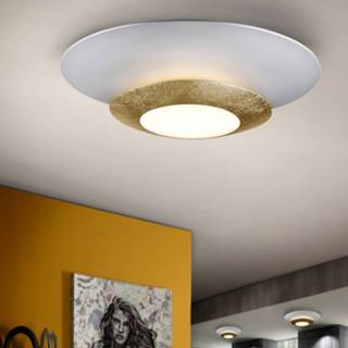 👉 Plafondlamp a+ wit warmwit metaal Ronde LED Hole met goudfolie