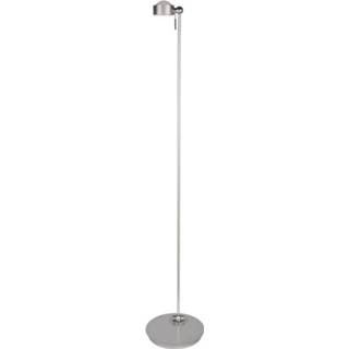 👉 Vloer lamp nikkel a+ mat LED vloerlamp Puk Floor Mini Single