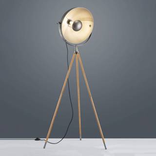 👉 Vloer lamp metaal a++ nikkel antiek Vloerlamp Delhi met driepootsframe