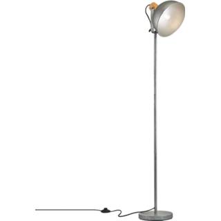 👉 Vloer lamp metaal a++ antiek nikkel Vloerlamp Delhi met metalen frame