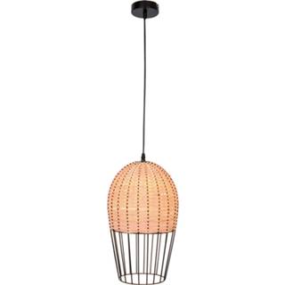 👉 Hanglamp lichtbruin hout metaal rotan-hout a++ Dizzi van en